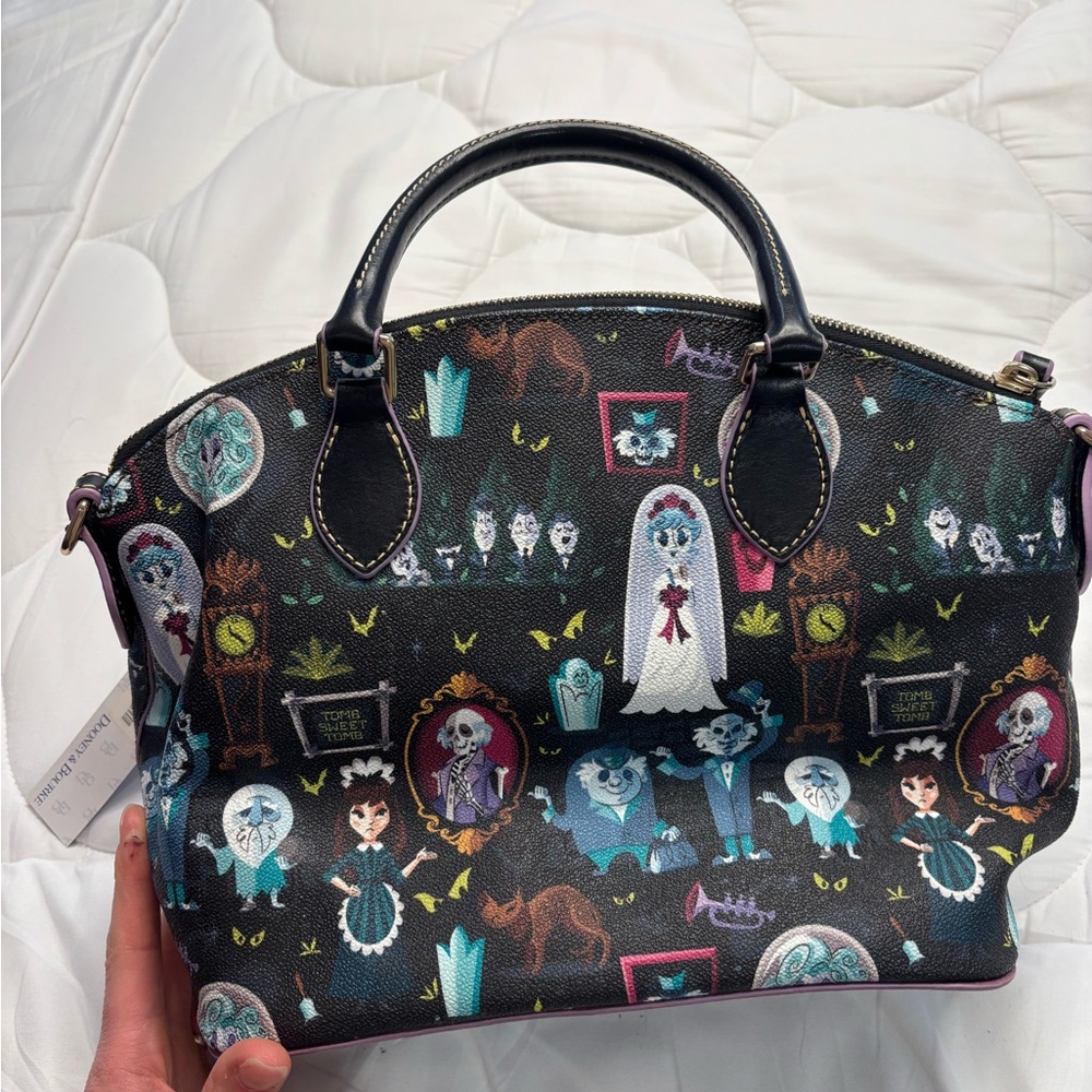 Dooney & Bourke Black Haunted Mansion Satchel - Picture 4 of 5